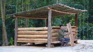 Move to a new place of residence, Build a wooden pig house - Build a house in the forest - Mạnh Lưu