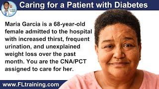 CNA & PCT Practice Test - Caring for a Patient with Diabetes