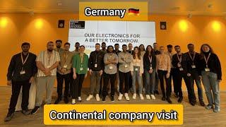 Invitation from Continental AG || Regensburg, Germany 