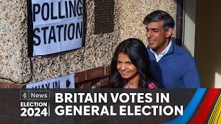 A választók az urnákhoz járulnak a történelmi brit választásokon | Általános választás, 2024
