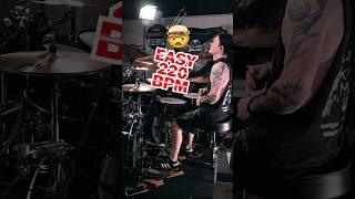 He makes 220 BPM look so EASY  #shorts #drums #music #how