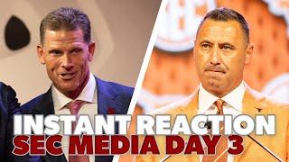 Instant Reaction: Day 3 SEC Media Days Wrap