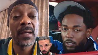 Snoop Dogg REACTS To Kendrick Lamar CALLING HIM OUT For POSTING Drake DISSING Him “EDIBLES