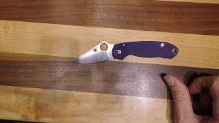 Spyderco Para 3 Dark Blue G10 CPM S110V Steel Compression Lock