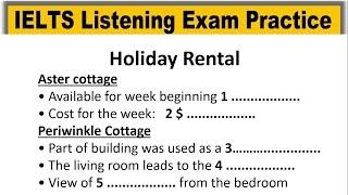 Holiday Rental listening practice test 2025 with answers | IELTS Real Exam Listening Test | IDP & BC