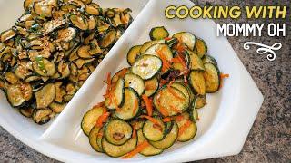 VEGAN STIR FRIED ZUCCHINI  Simple Korean Food Recipe