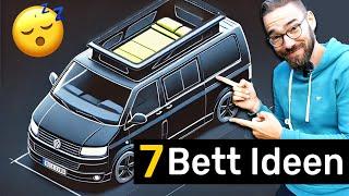 Camper BED comparison | All sleeping solutions for VW T5/6 and co | Advantages and disadvantages