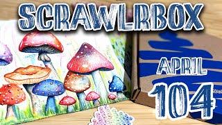 Unboxing Scrawlrbox PLUS Scrawlr Challenge April 2024 - Box 104 - Art Subscription Boxes