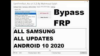 FAST REMOVE FRP LOCK ON ALL SAMSUNG ANDROID 10 ALL UPDATES WITH SamFirm