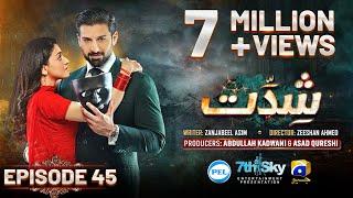 Shiddat Ep 45 [Eng Sub] Muneeb Butt - Anmol Baloch - Digitally Presented by PEL - 8th July 2024