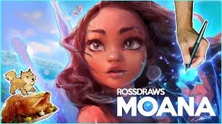 Ross Draws MOANA (Disney + Thanksgiving)