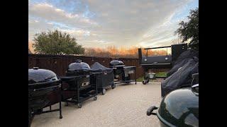 All My Grills! Big Green Egg, Kamado Joe, Weber Summit Charcoal Grill, WSM Akorn Jr LSG Ranch Kettle