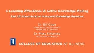 e-Learning Affordance 2b: Active Knowledge Making