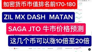 比特币年底10万美元！手里的山寨币哪一个会涨10倍 20倍 50倍 100倍？市值排名前170-180 代币价格预测 牛市来了选币非常关键！选对了才能财富自由 选错了就错过牛市