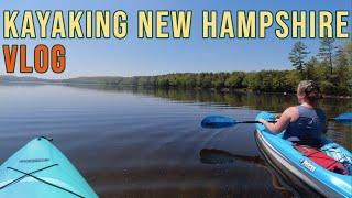 Kayaking at Goose Pond in New Hampshire