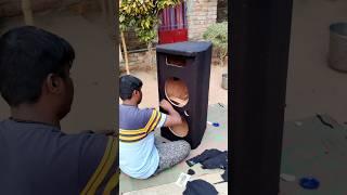 How to make tower speaker #youtubeshorts #shorts #ytshorts #dj #bass #amplifier #diy #homemade