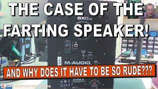 This M-Audio BX8 Speaker Makes Farting Noises! Learn How To Fix It