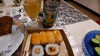 Трансляция.Ужин с суши #germany #германия #суши #ужин #еда #sushi #bavaria #вкусно #beer #bier #de