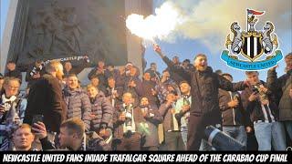 *CRAZY SCENES* Newcastle United fans TRAFALGAR SQUARE TAKEOVER VLOG !!!!!