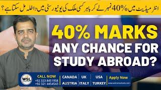 40 Percent Marks in Intermediate and Any Chances of Study Abroad? | Q/A Series