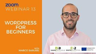 WordPress For Beginners with Marco Sarussi  I  DKE Webinars