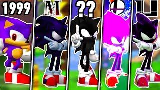 EVOLUTION OF DARK SUPER SONIC FORMS IN SUPER SMASH BROS (1999-2018)