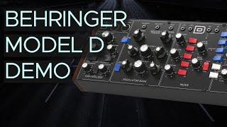 Behringer Model D Presets for Ambient and Techno (sound demo / no talking) with Empress Reverb