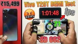 Vivo Y20T BGMI Test  Heating, Max Graphics, Lag  SD 662 Gameplay Review