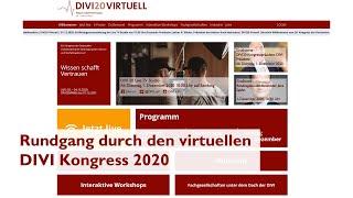 DIVI20: Einblick in die Kongressplattform