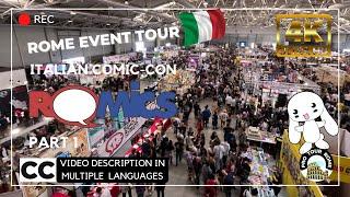 Exploring the Italian Comic-Con:ROMICS 2023,4K Visit! part 1 #cosplay #tour