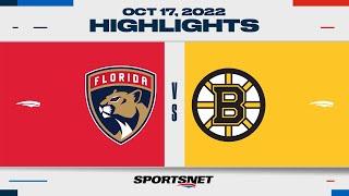 NHL Highlights | Panthers vs. Bruins - October 17, 2022