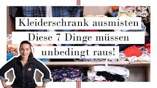 Kleiderschrank ausmisten | Minimalismus | Was muss unbedingt raus