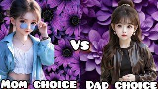 mom choice  vs dad choice #trending #chooseyourdress #fashion