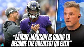 "Lamar Jackson Is Going To Be The Greatest QB In NFL History" | Pat McAfee Reacts To John Harbaugh