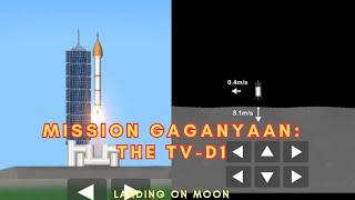 Mission Gaganyaan: TV-D1 Moon Landing|| #spaceflight_simulator #sfsshorts #sfs