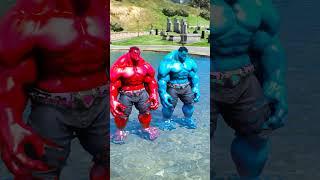 ICE Hulk Team VS Captain Zombies Which Random Team Will Win 141% #shorts #gta5 #hulk