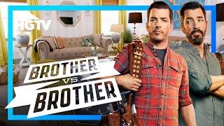 BOLD Living Room Transformations in Los Angeles | Brother vs. Brother | HGTV