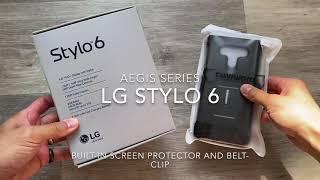 For LG Stylo 6 COVRWARE Aegis Series Holster Armor Case Built-In Screen Protector