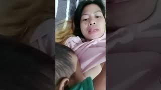 May Son 2 year old Still Breastfeeding / Breastfeeding Video Vlog  / At home ️