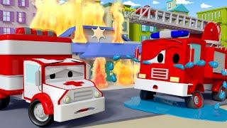 Amber l'Ambulanza -  Frank il Camion dei Pompieri - Car City  Cartone animato per i bambini