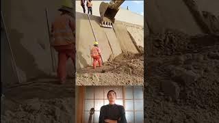 Excavator working with high precision #excavator #construction #shorts