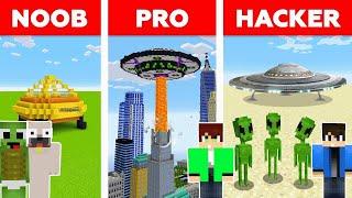 NOOB VS PRO VS HACKER ÜRLÉNY ÉPÍTŐ KIHÍVÁS A MINECRAFTBAN!