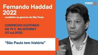 Fernando Haddad (programa eleitoral 5min. - TV): “São Paulo tem história” (07.out.2022)