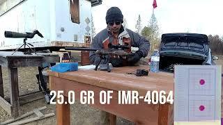 Savage axis 223 Heavy Barrel with IMR-4064