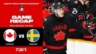 2025 World Junior Championship Pre-Tournament Game Extended Highlights: Canada vs. Sweden