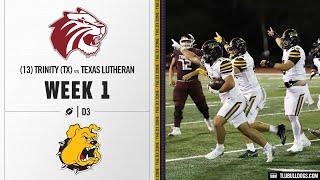 #13 Trinity (TX) vs. Texas Lutheran Highlights | D3 College Football 2024