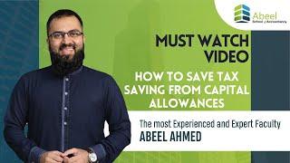 ACCA | ASA | FM ENG LEC 4  | HOW TO SAVE TAX SAVING FROM CAPITAL ALLOWANCES