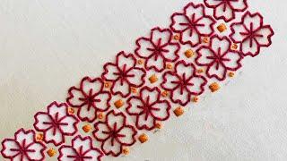 A Very Traditional Sashiko Hand Embroidery - Embroidery For Cushions - Tips And Tricks For Beginners