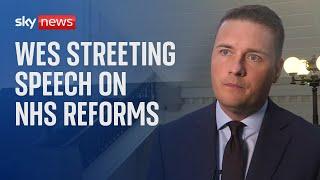 UK Health Secretary Wes Streeting delivers speech on NHS reforms