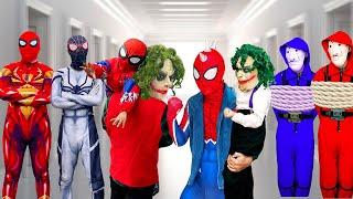 What If All Spider man in 1 HOUSE ??? || SPIDER-MAN Rescue KID JOKER & KID SPIDERMAN (Action, funny)